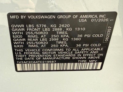 2026 Volkswagen Atlas Cross Sport 2.0T SEL R-Line Black