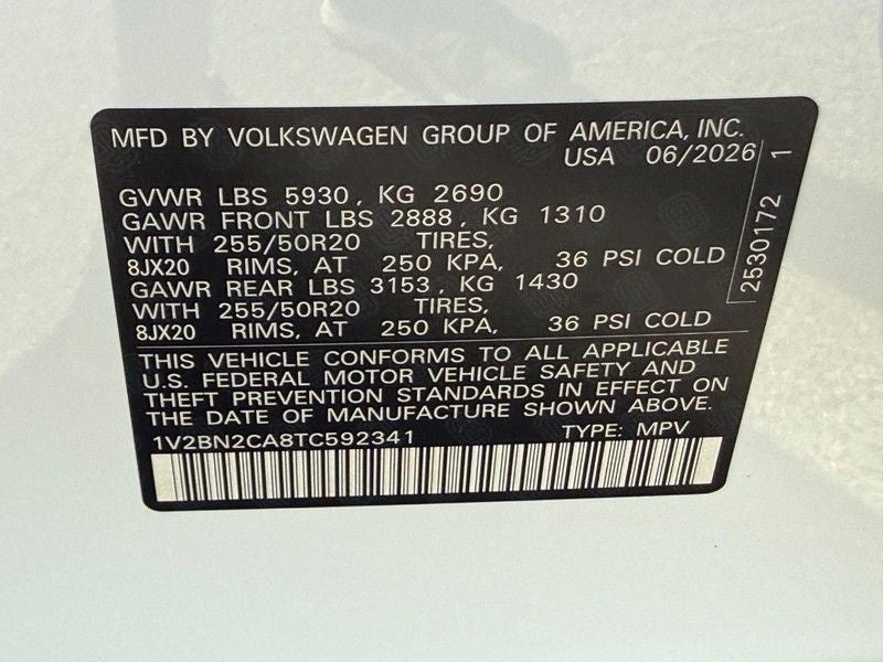 2026 Volkswagen Atlas 2.0T SEL