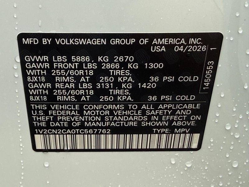 2026 Volkswagen Atlas 2.0T Peak Edition