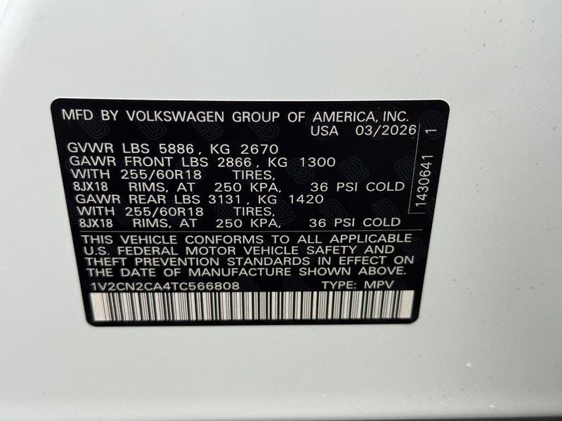 2026 Volkswagen Atlas 2.0T Peak Edition