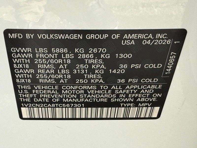 2026 Volkswagen Atlas 2.0T Peak Edition