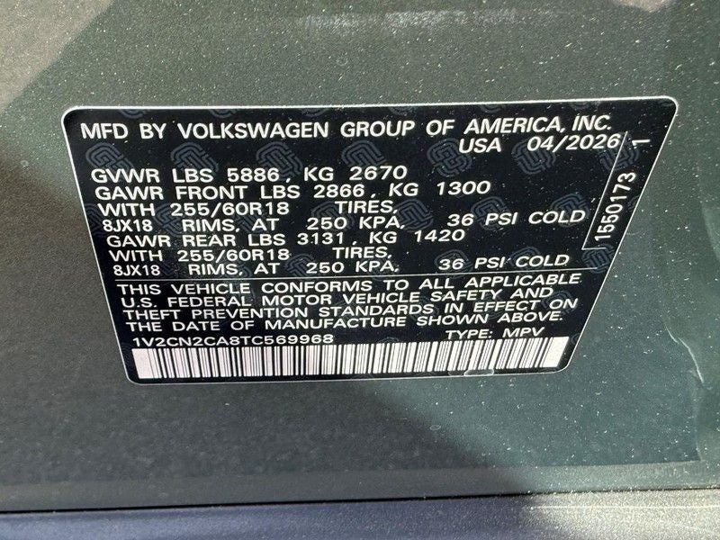 2026 Volkswagen Atlas 2.0T Peak Edition