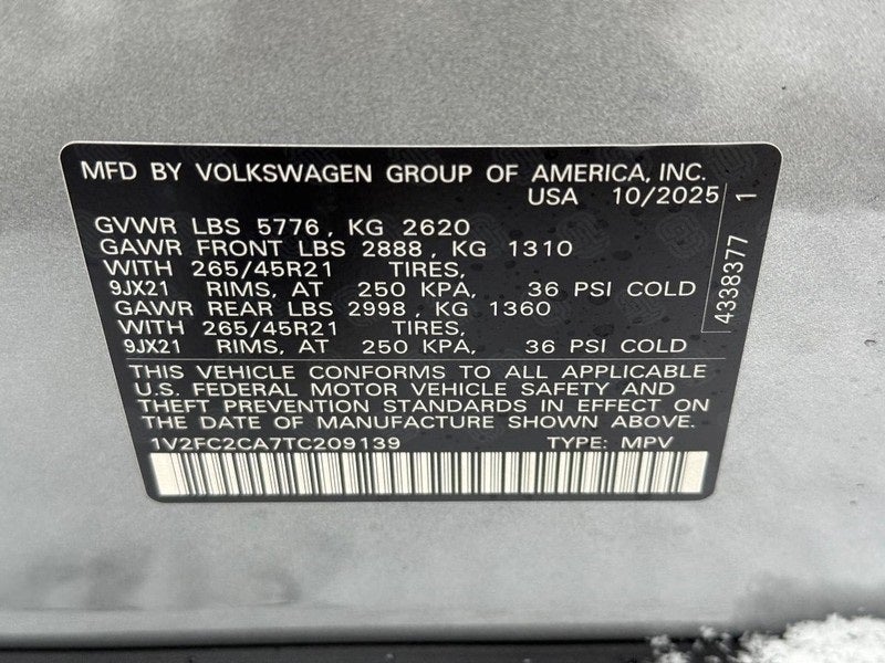 2026 Volkswagen Atlas Cross Sport 2.0T SEL Premium R-Line