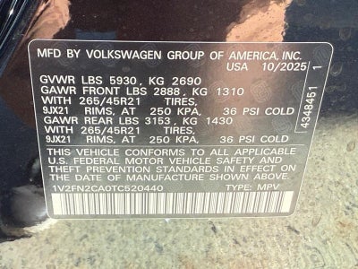 2026 Volkswagen Atlas 2.0T SEL Premium R-Line