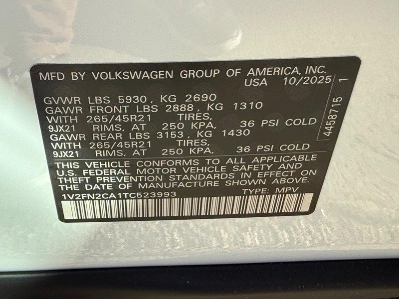 2026 Volkswagen Atlas 2.0T SEL Premium R-Line