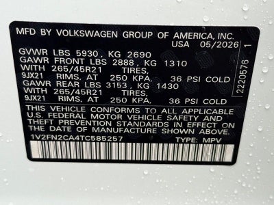 2026 Volkswagen Atlas 2.0T SEL Premium R-Line