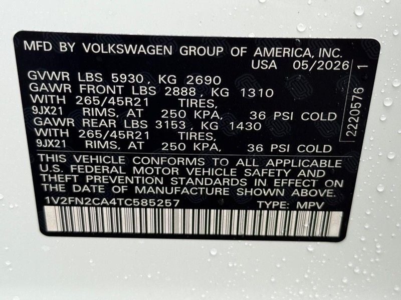 2026 Volkswagen Atlas 2.0T SEL Premium R-Line