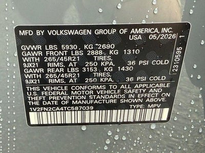 2026 Volkswagen Atlas 2.0T SEL Premium R-Line