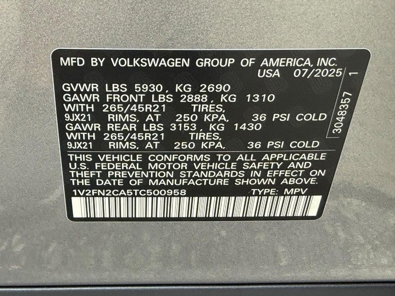 2026 Volkswagen Atlas 2.0T SEL Premium R-Line