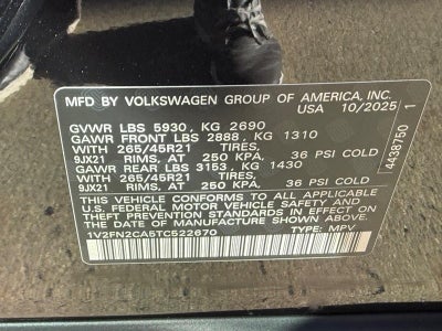 2026 Volkswagen Atlas 2.0T SEL Premium R-Line