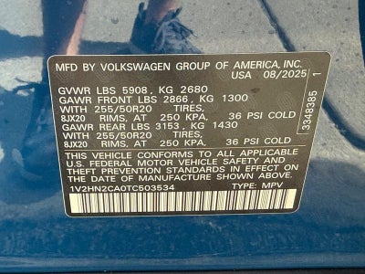 2026 Volkswagen Atlas 2.0T SE w/Technology
