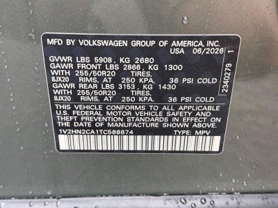 2026 Volkswagen Atlas 2.0T SE w/Technology
