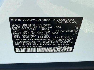 2026 Volkswagen Atlas 2.0T SE w/Technology