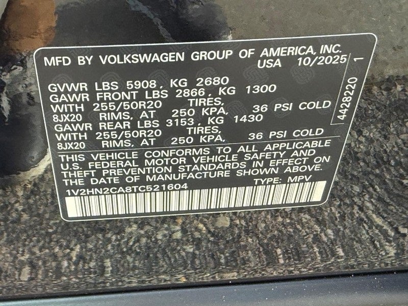 2026 Volkswagen Atlas 2.0T SE w/Technology