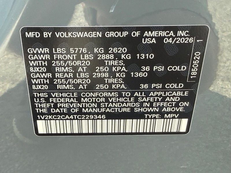 2026 Volkswagen Atlas Cross Sport 2.0T SE w/Technology