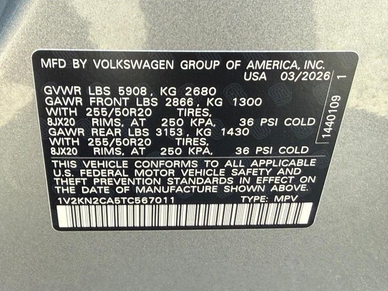 2026 Volkswagen Atlas 2.0T SE w/Technology