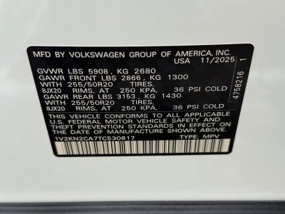 2026 Volkswagen Atlas 2.0T SE w/Technology