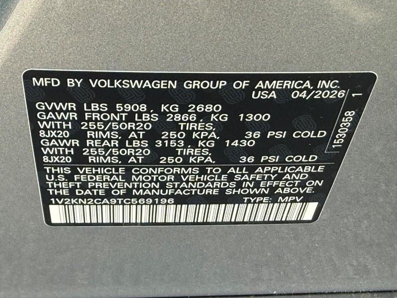 2026 Volkswagen Atlas 2.0T SE w/Technology