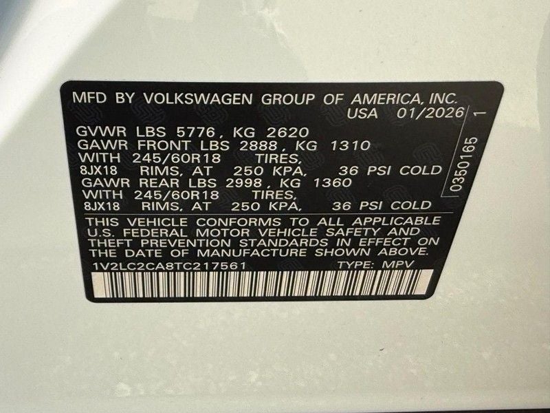 2026 Volkswagen Atlas Cross Sport 2.0T SE