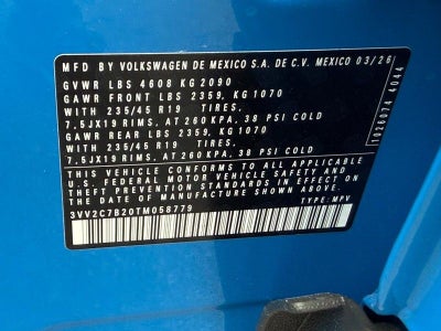 2026 Volkswagen Taos 1.5T SE Black