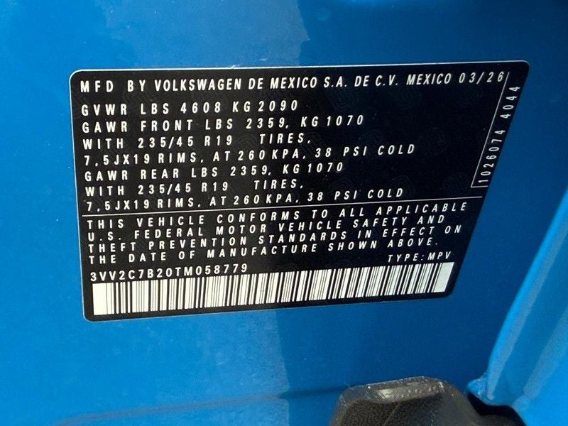 2026 Volkswagen Taos 1.5T SE Black