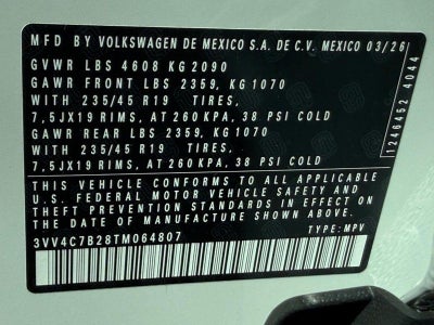 2026 Volkswagen Taos 1.5T SEL