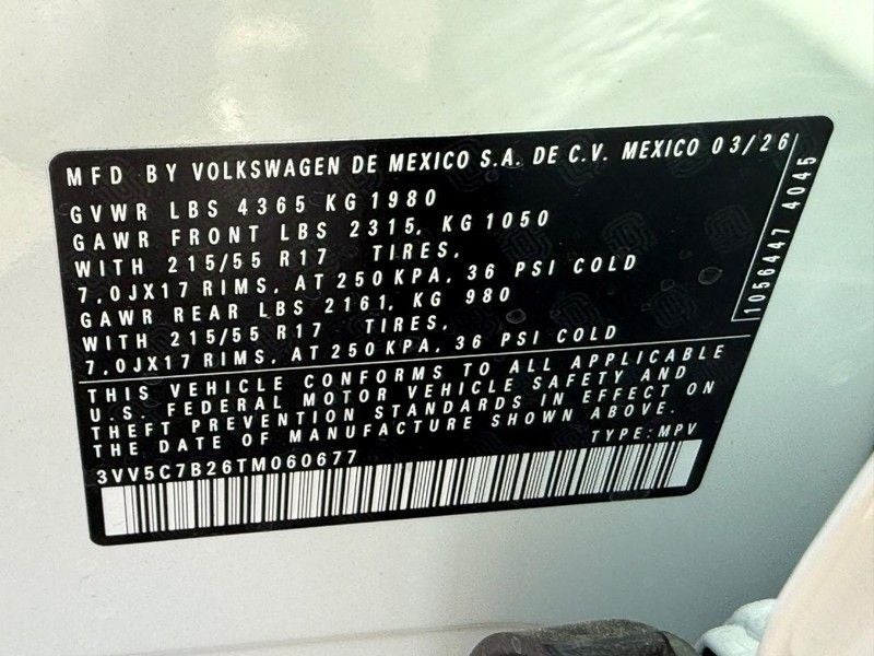 2026 Volkswagen Taos 1.5T S