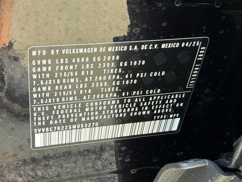 2025 Volkswagen Taos 1.5T S