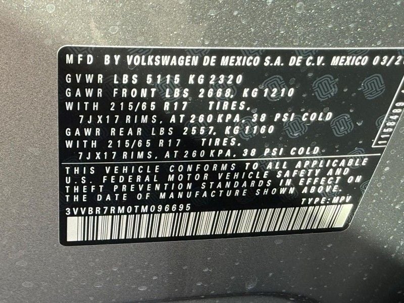 2026 Volkswagen Tiguan 2.0T S
