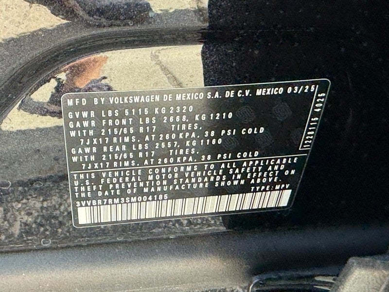 2025 Volkswagen Tiguan 2.0T S