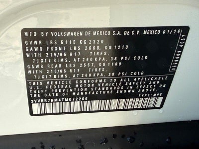 2026 Volkswagen Tiguan 2.0T S