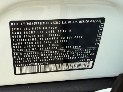 2025 Volkswagen Tiguan 2.0T S