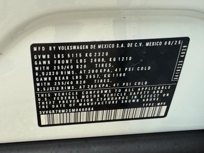 2025 Volkswagen Tiguan 2.0T SE R-Line Black