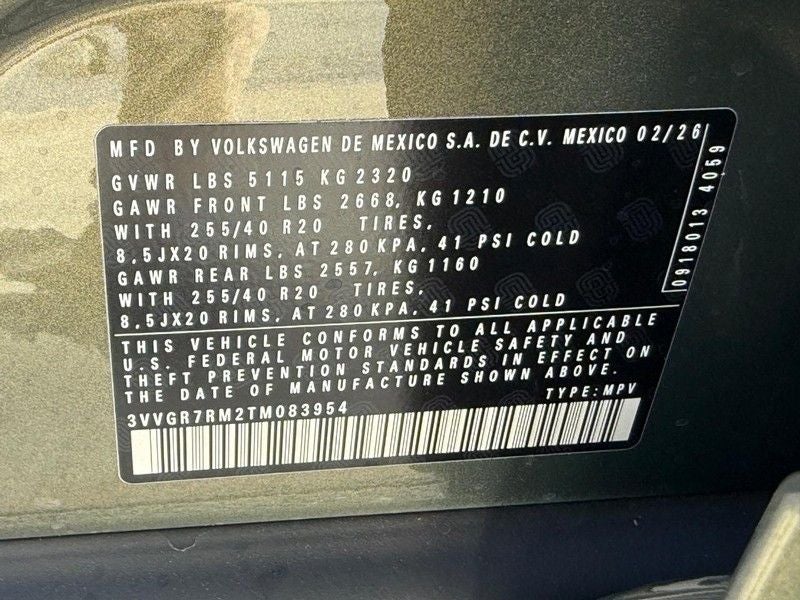 2026 Volkswagen Tiguan 2.0T SE R-Line Black