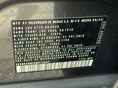 2025 Volkswagen Tiguan 2.0T SE R-Line Black