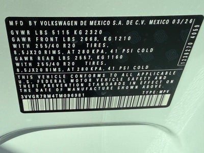 2026 Volkswagen Tiguan 2.0T SE R-Line Black