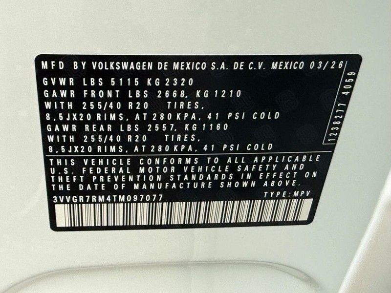 2026 Volkswagen Tiguan 2.0T SE R-Line Black