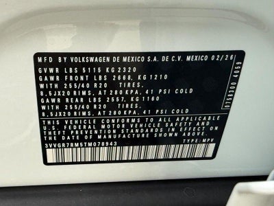 2026 Volkswagen Tiguan 2.0T SE R-Line Black