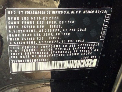 2026 Volkswagen Tiguan 2.0T SE R-Line Black