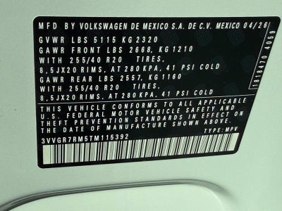 2026 Volkswagen Tiguan SE R-Line Black