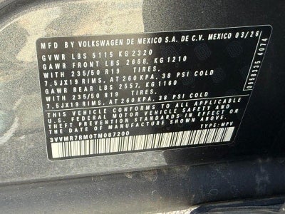 2026 Volkswagen Tiguan 2.0T SE