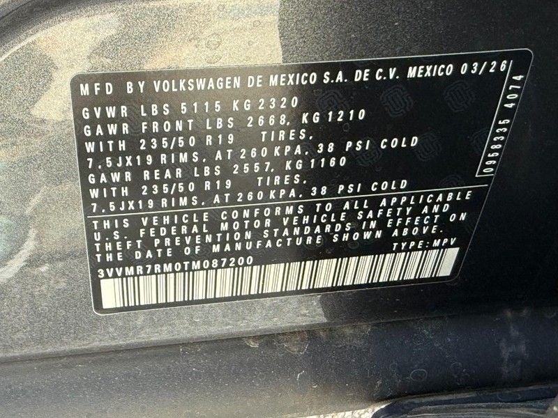 2026 Volkswagen Tiguan 2.0T SE