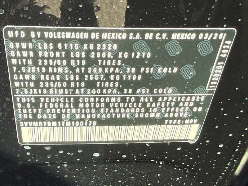 2026 Volkswagen Tiguan 2.0T SE