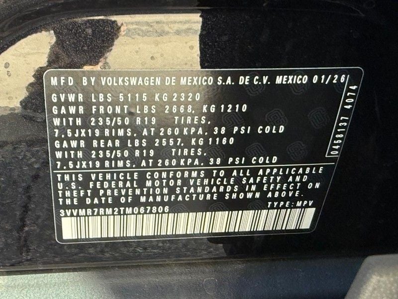 2026 Volkswagen Tiguan 2.0T SE