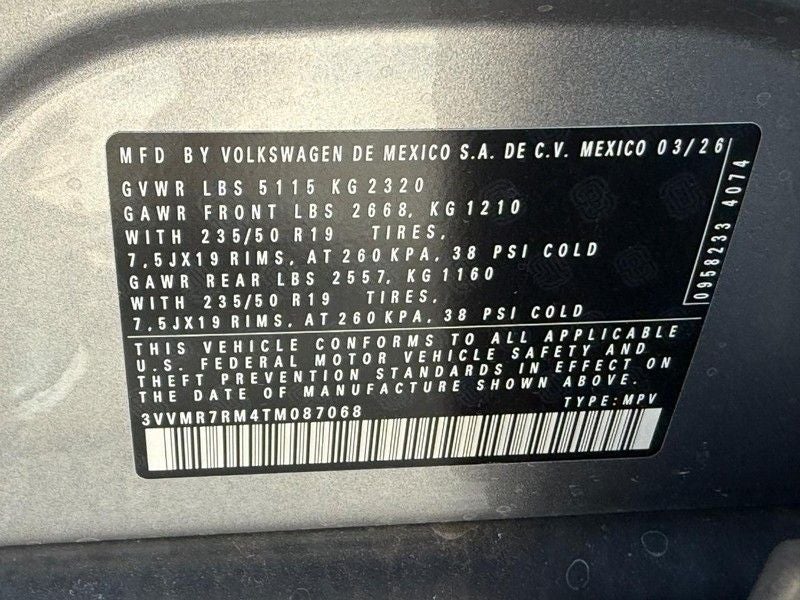 2026 Volkswagen Tiguan 2.0T SE