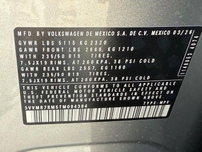 2026 Volkswagen Tiguan 2.0T SE
