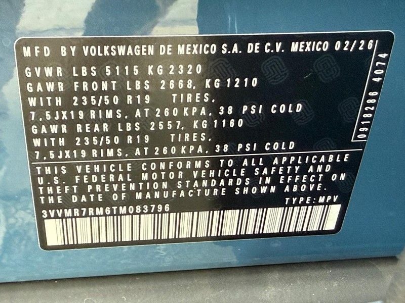 2026 Volkswagen Tiguan 2.0T SE