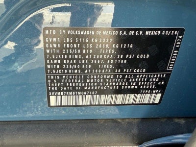 2026 Volkswagen Tiguan 2.0T SE
