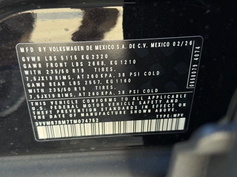 2026 Volkswagen Tiguan 2.0T SE