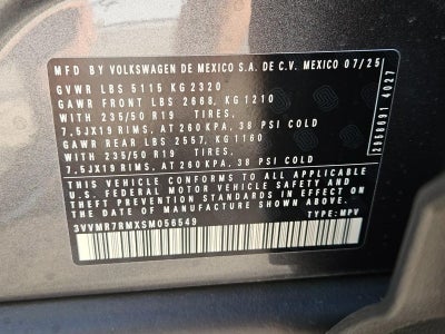 2025 Volkswagen Tiguan 2.0T SE